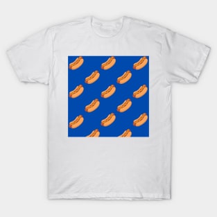 Dark Blue Hot Dog T-Shirt